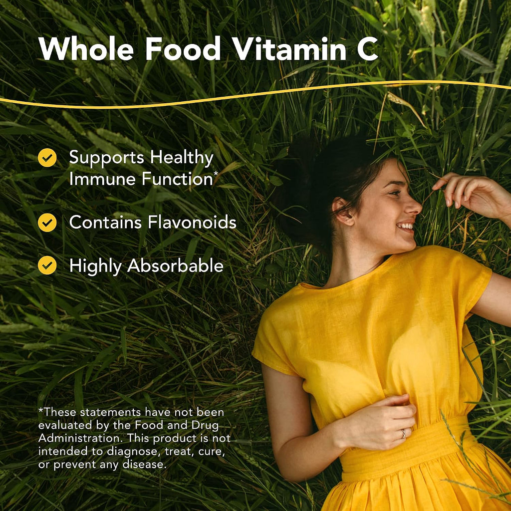 Purely-C de North American Herb & Spice - Vitamina C de alimentos integrales en polvo - 120 g