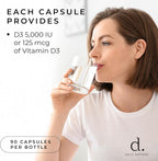 Vitamin D3 5000 IU 90 cápsulas - Daily Defense