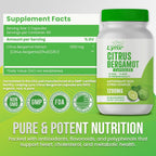 Citrus Bergamot 1200 mg – Apoyo Cardiovascular y Antioxidante | 120 Cápsulas (60 Días) | No Transgénico