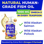 PAWFECTCHEW Aceite de Pescado para Perros - Omega-3 Natural - Apoyo para Piel y Pelaje - Suplemento Líquido con EPA y DHA - 473ml (16oz)