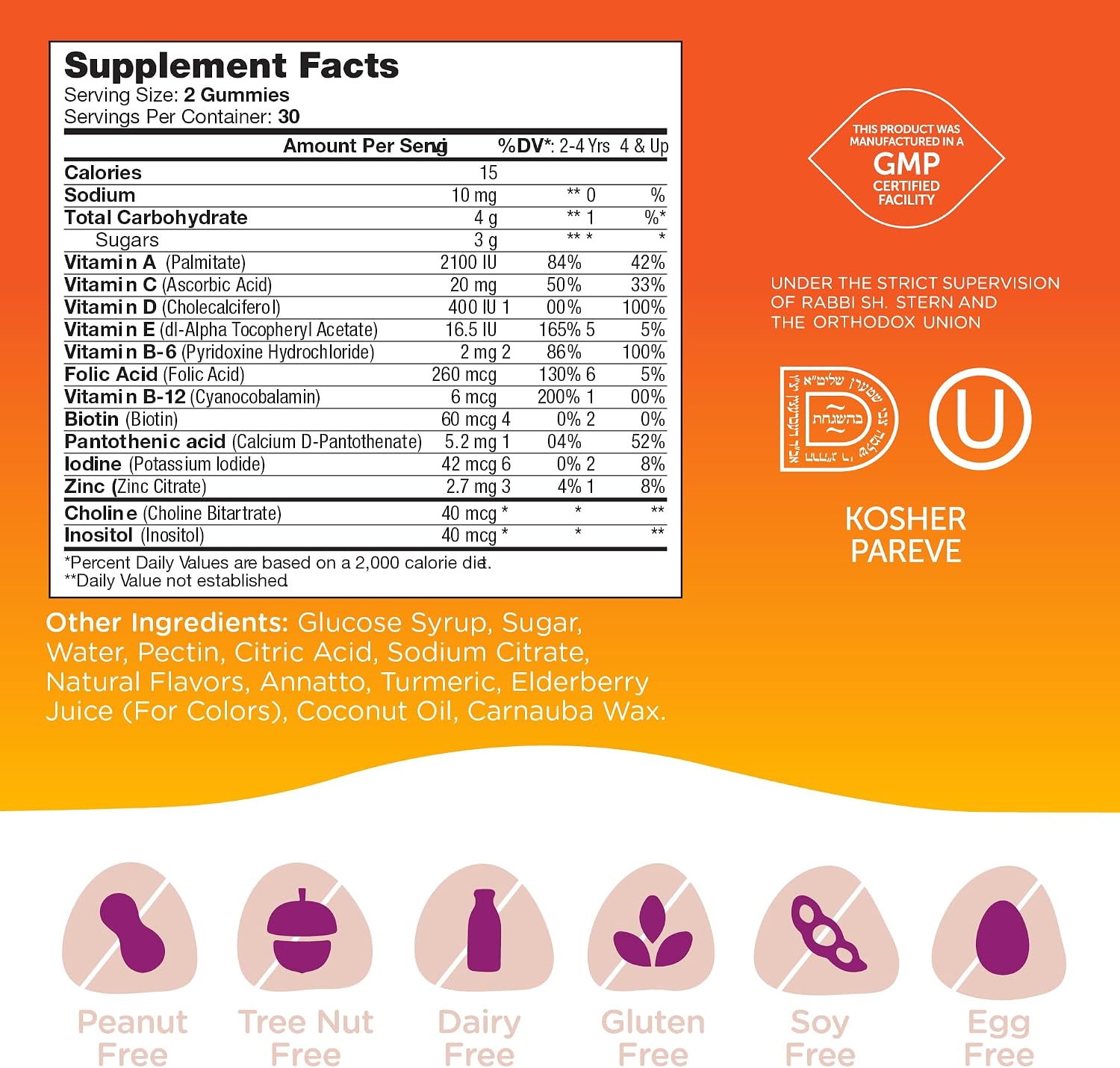 Zahler Chapter One - Multivitamínico Infantil en Gominolas (60 Gomitas) - 13 Vitaminas y Nutrientes