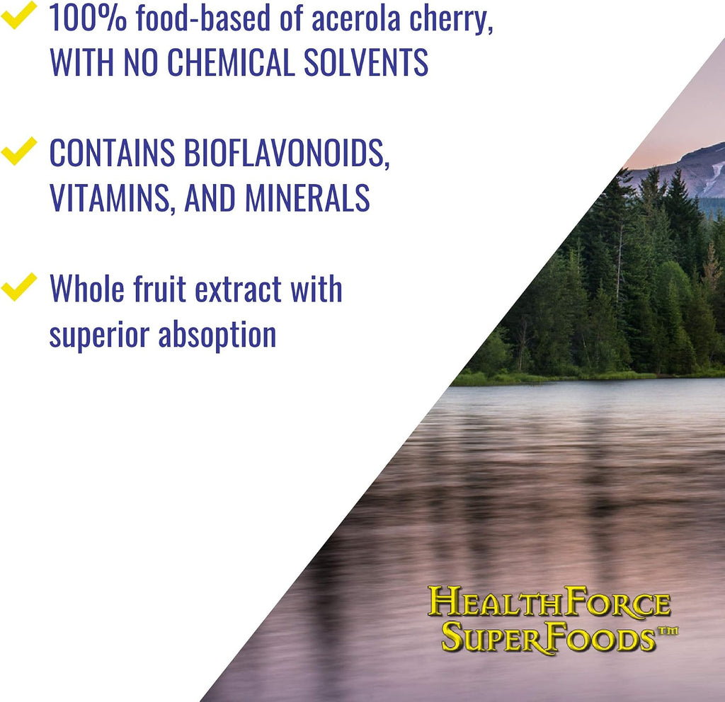 HEALTHFORCE SUPERFOODS Truly Natural Vitamina C - 120 Cápsulas Veganas