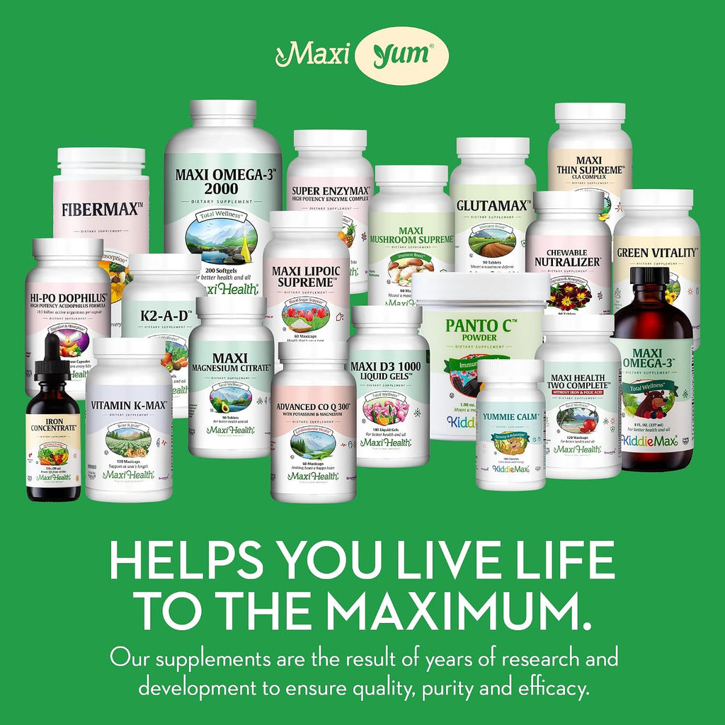 Maxi Health Vitamina D3 Gomitas 1000 UI - 60 Unidades