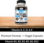Kaya Naturals Multivitamínico para Hombres - Complejo de Vitaminas y Minerales con Zinc y Vitamina C - 30 Cápsulas Vegetales