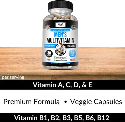 Kaya Naturals Multivitamínico para Hombres - – Vitamina C: contribuye al funcionamiento normal del sistema – Image 5