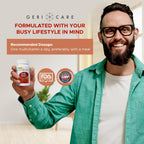 GeriCare Multivitamínico Diario - Complejo de Vitaminas y Minerales, 200 Comprimidos