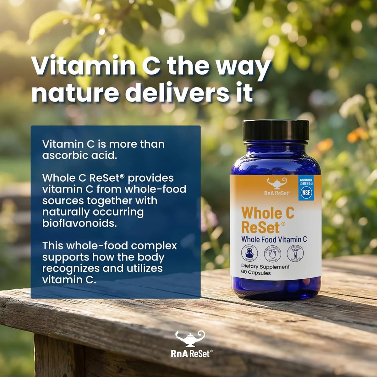 RnA ReSet Whole C Reset – Complejo de Vitamina C Orgánico con Bioflavonoides y Polifenoles, 60 Cápsulas – Image 5