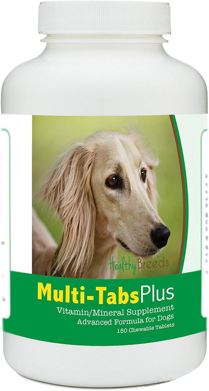 Healthy Breeds Saluki Multi-Tabs Plus – Vitaminas A, B, C, D y E: cada una desempeña un papel importante en el – Image 1