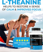 Renew Actives L-Teanina 250 mg – 120 Cápsulas para Relajación y Enfoque