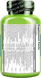 NATURELO Men's Multivitamin - Whole Food Complex with Vitamins & Minerals - 120 Vegetable Capsules