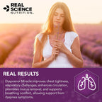 Real Science Dyspnenol - Suplemento Natural de Apoyo Pulmonar con Vinitrox y GABA, 60 Cápsulas