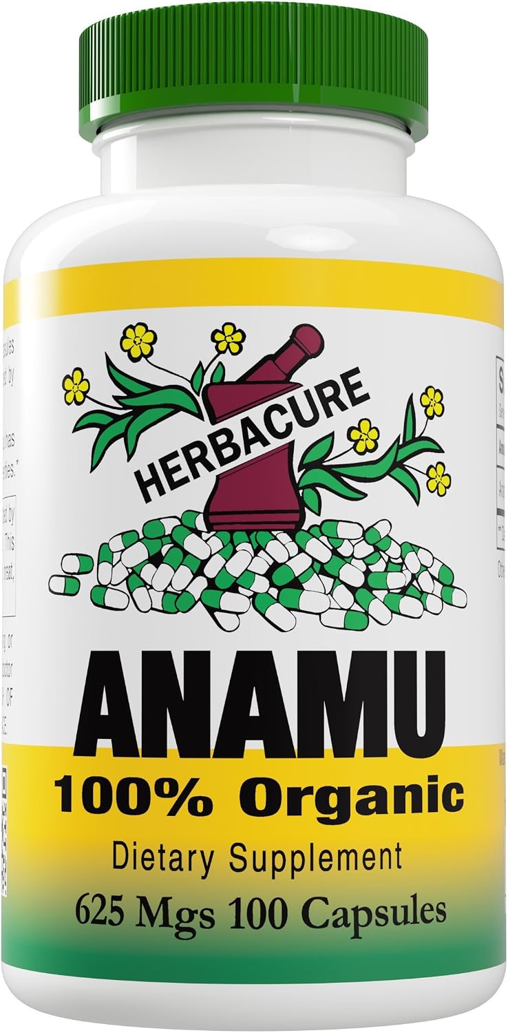 Anamu 625mg (1250 mg per dose) - Organic - 100 Capsules