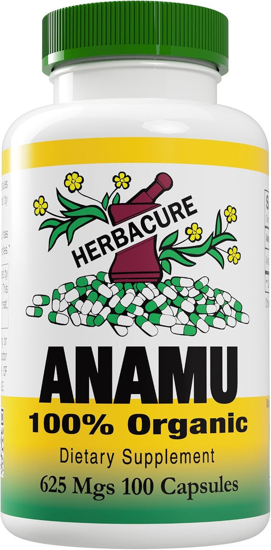 Anamu 625mg (1250 mg per dose) - Organic - 100 Capsules