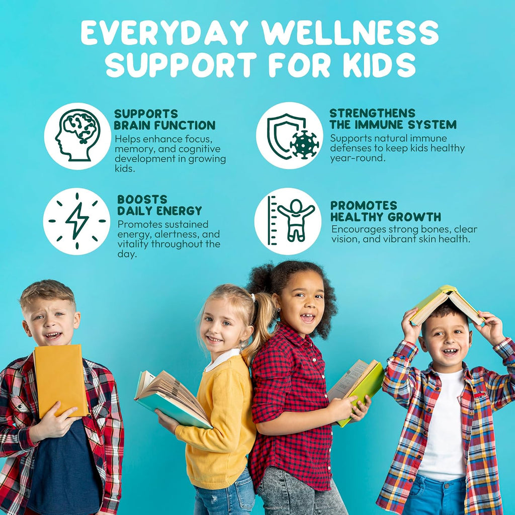 Gominolas Multivitamínicas Metiladas para Niños con Complejo B, 5-MTHF y Metilcobalamina - Sin Azúcar, Vegano