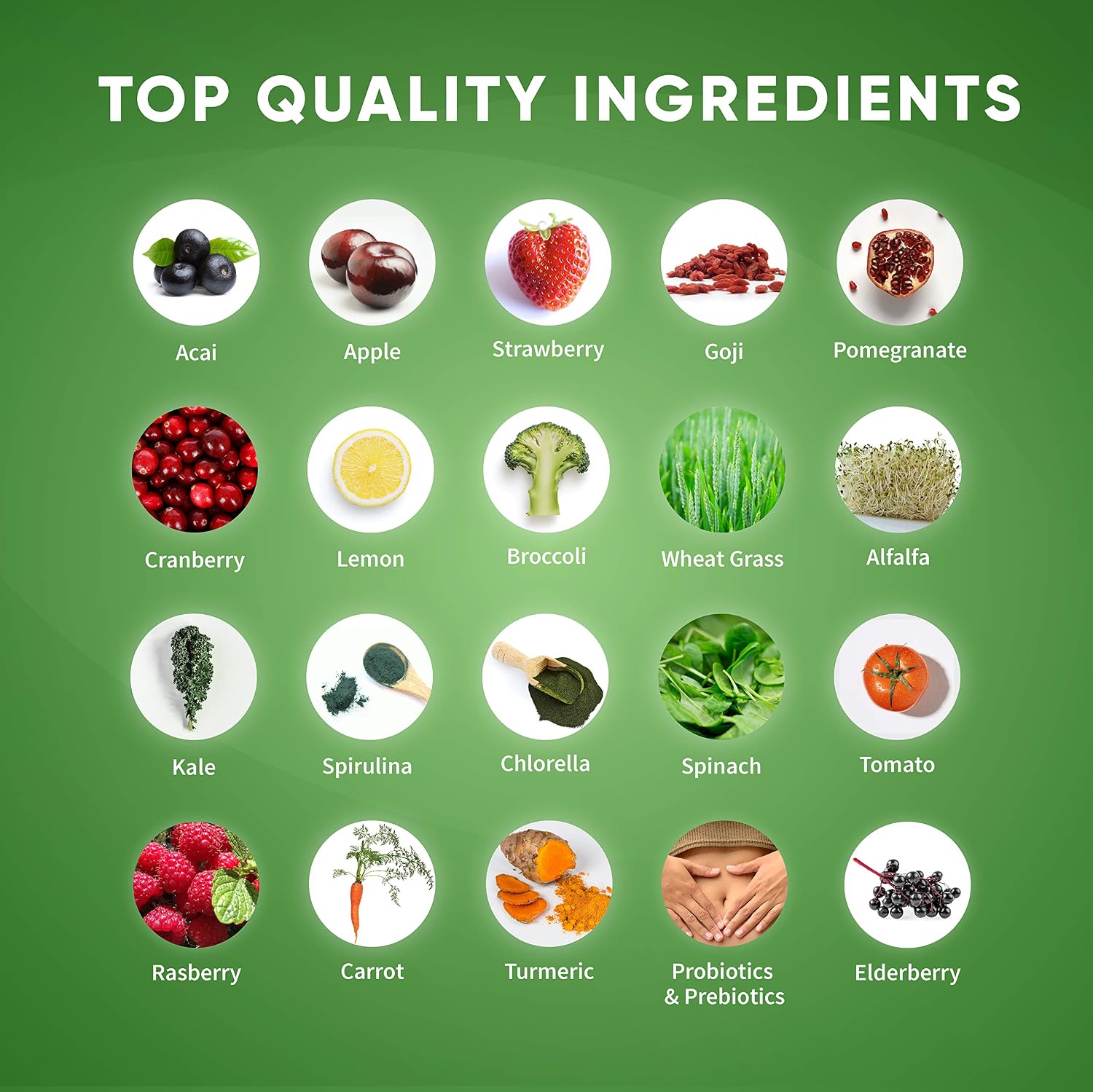 Health Logics Glowing Greens Superfood Powder with Collagen Peptides – Berry Blast