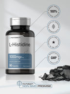Horbäach L-Histidina 1000mg 90 Cápsulas
