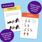 5-Minute Core Exercise Cards for Seniors: Daily Routines to Build Balance and Boost Confidence