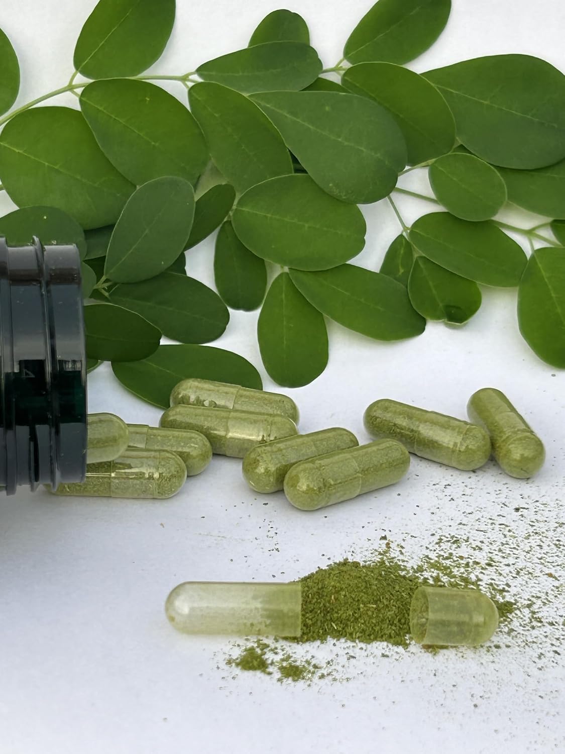 Jamaican Moringa Capsules – 100% Natural Ingredients – 90 Cápsulas, 500mg – con Cúrcuma & Jengibre