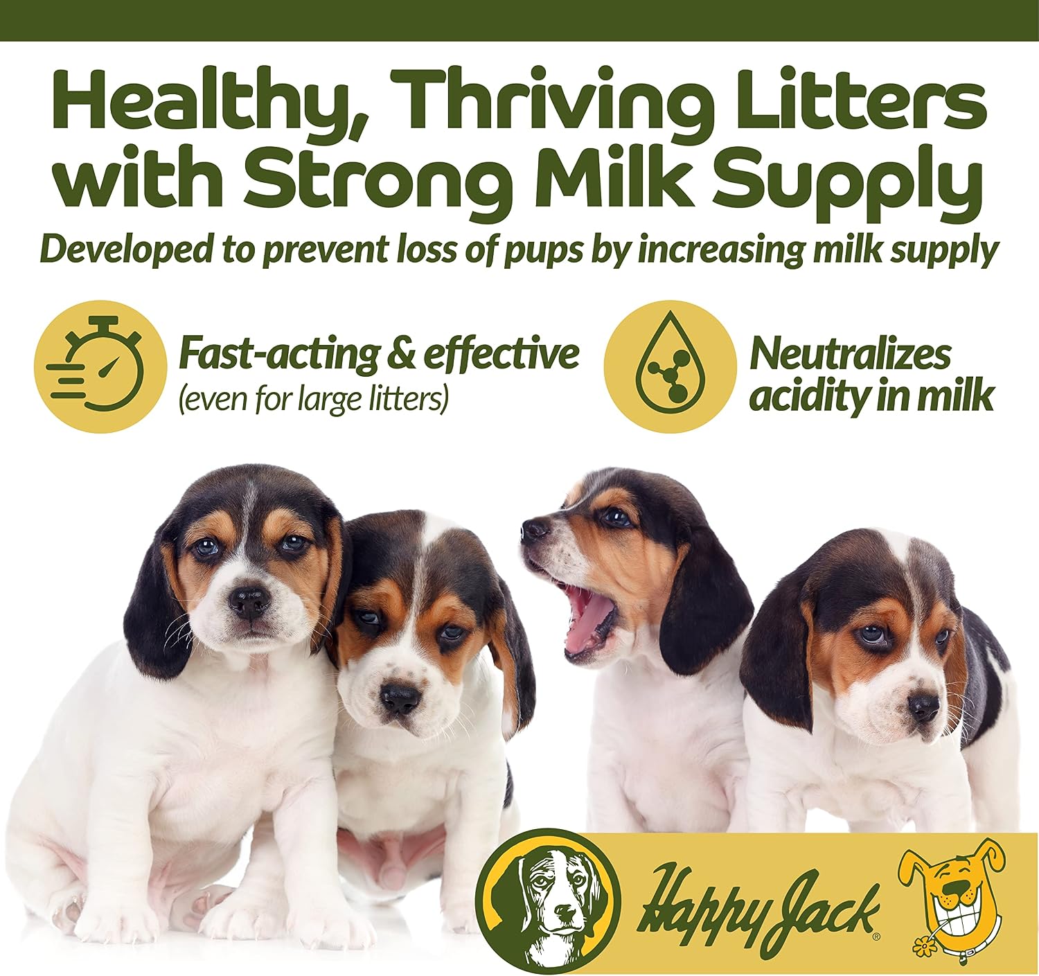 HAPPY JACK Milkade - Suplemento para perras lactantes, 56 g