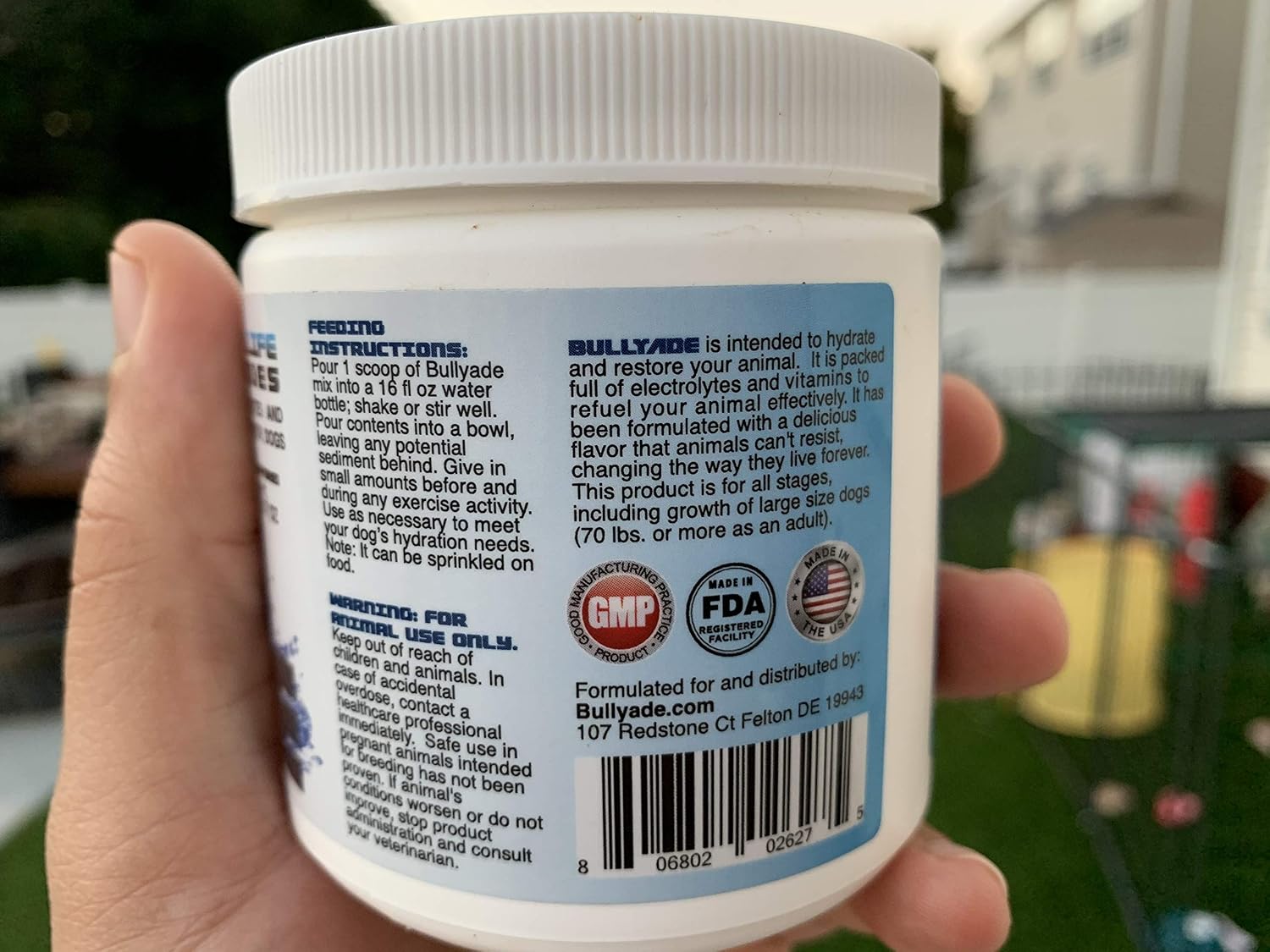 Bullyade Suplemento Natural para Perros con 18 Vitaminas, Minerales y Electrolitos - Sabor a Carne de Res