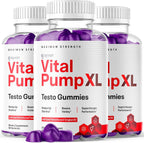 Vital Pump XL Gummies (Pack de 3) - 180 Gominolas Multivitamínicas Naturales