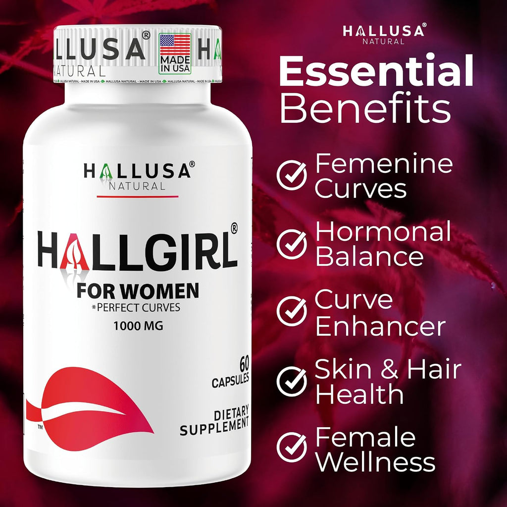 Hallusa Natural Hallgirl Aguaje Curves 1000mg – Cápsulas para el Bienestar Femenino