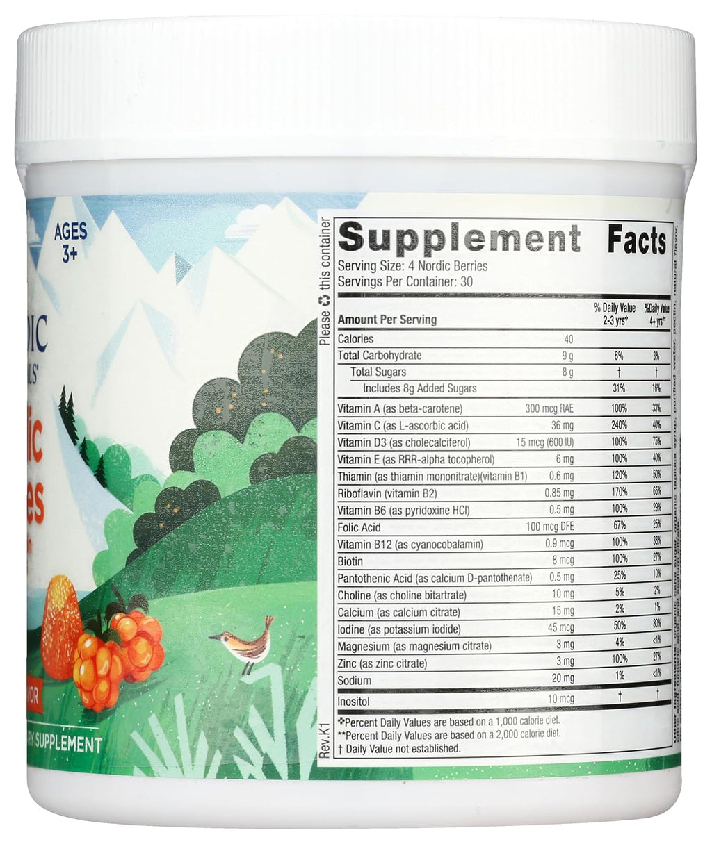 Nordic Naturals Nordic Berries Multivitamínico en Gomitas, 120 unidades