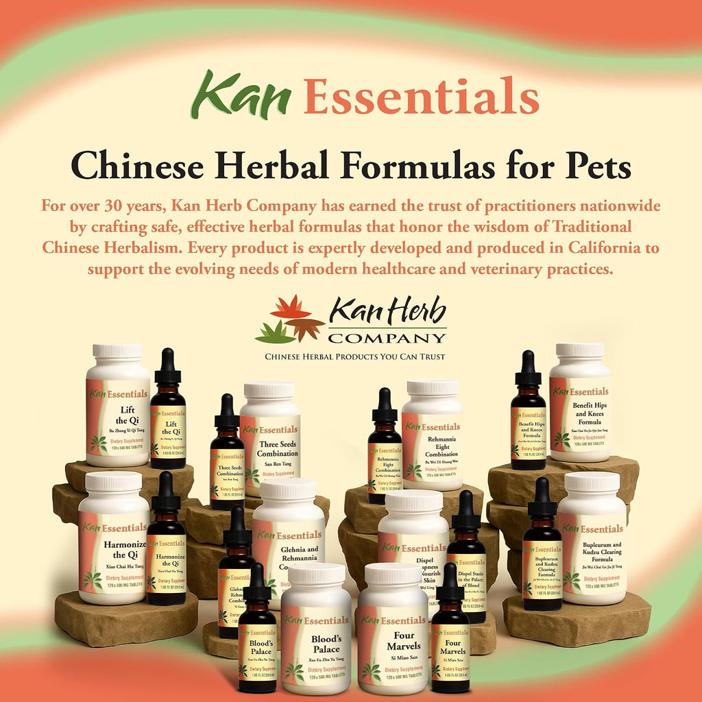 Kan Herb Company APR Nourishing Formula – Mezcla herbal tradicional china para perros y gatos, 120 comprimidos