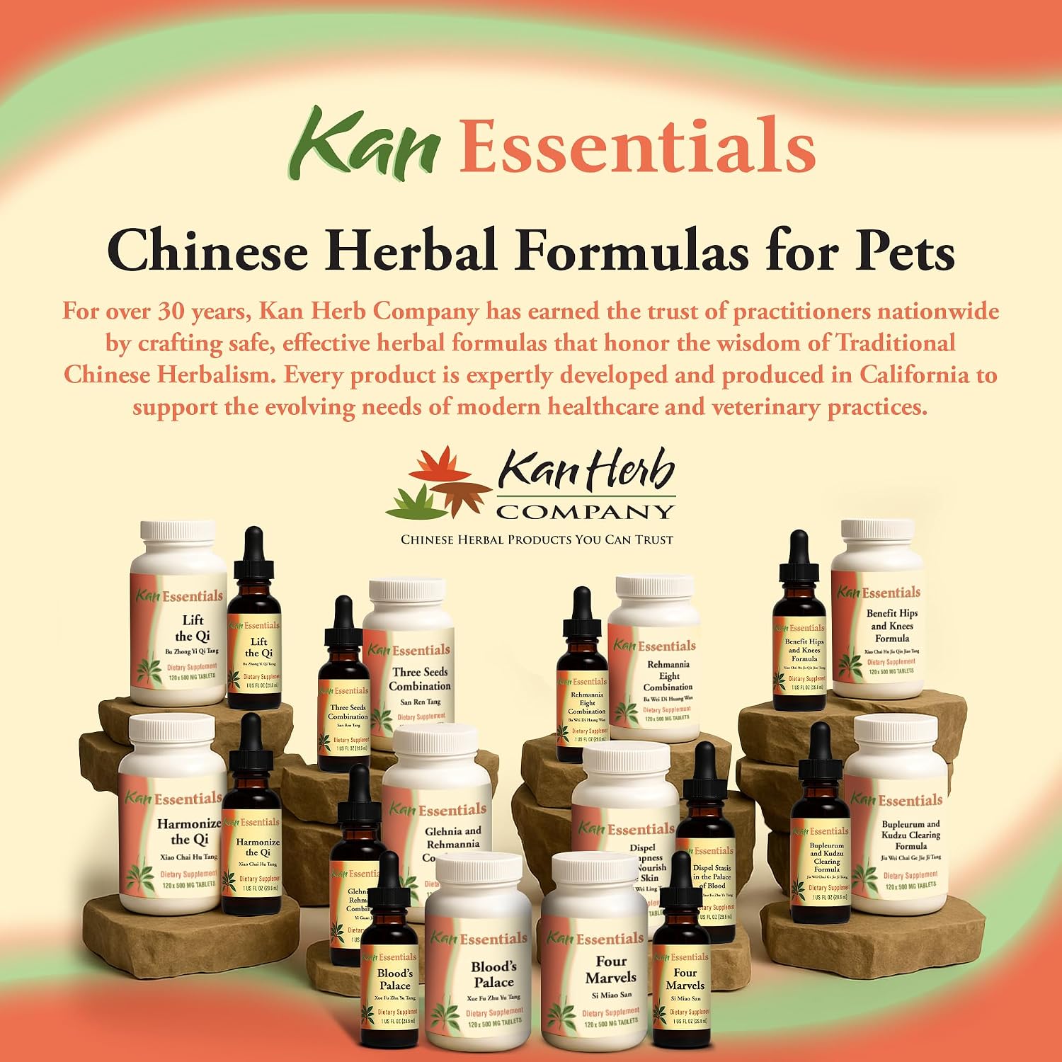 Kan Herb Company APR Nourishing Formula – Mezcla herbal tradicional china para perros y gatos, 120 comprimidos