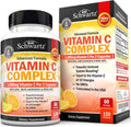 BioSchwartz Complejo de Vitamina C - 1000 mg con Escaramujo, Zinc y Bioflavonoides Cítricos, 120 Cápsulas