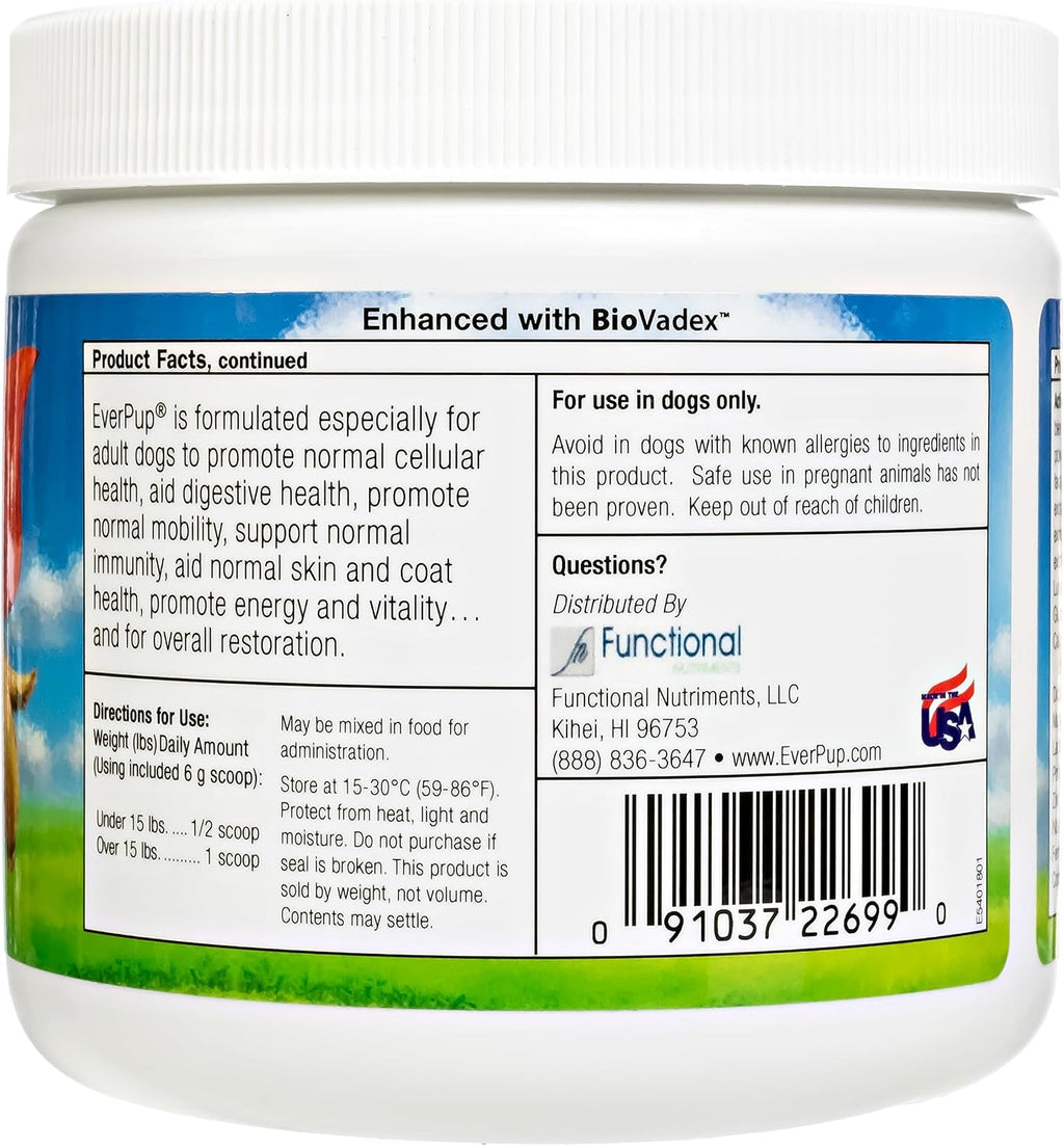 EverPup Daily Supplement for Dogs with Glucosamine, Prebiotics, Probiotics, and Vitamins