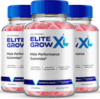 Elite Grow XL Gummies - Suplemento en Gominolas para Hombres - Vitalidad y Energía (3 Pack)