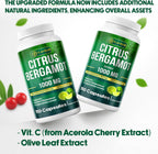 Extracto Concentrado de Bergamota Cítrica 25x, 1000mg por Dosis, 150 Cápsulas Vegetales - LaVitali
