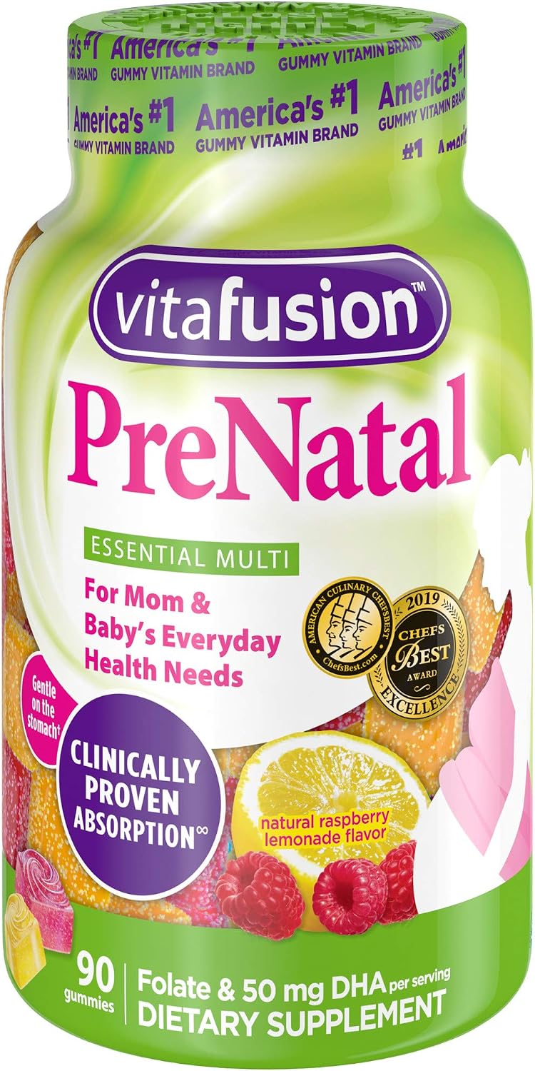 Vitafusion Vitaminas Prenatales en Gominolas, 90 unidades