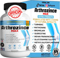 GREENVIFY Arthrozince Max Extra Strength Apoyo Articular, Complejo de Glucosamina y Condroitina para la Movilidad, 60 Cápsulas
