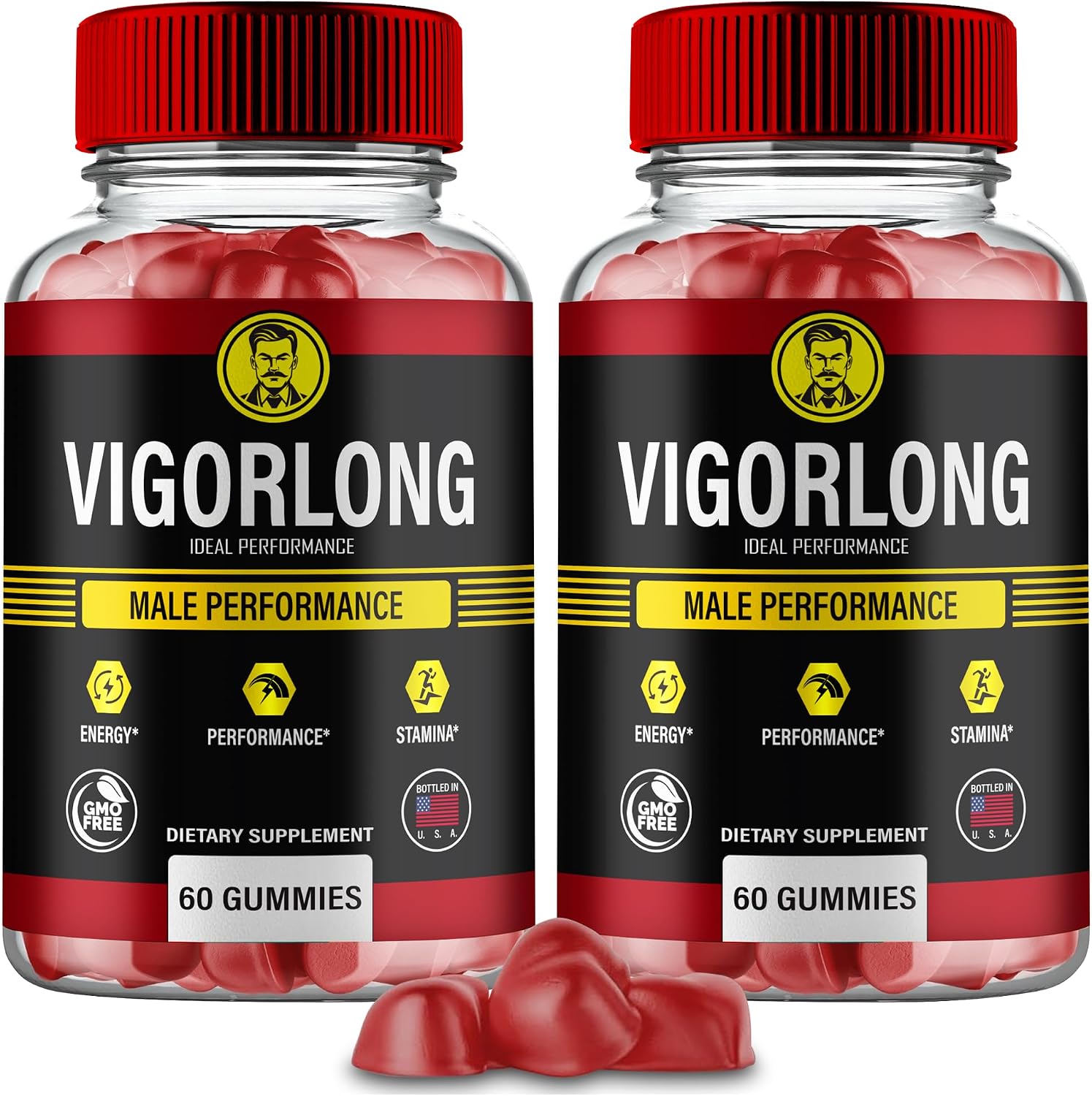 VigorLong Gummies para Hombres - Suplemento Oficial en Gominolas con Fórmula Avanzada para un Apoyo Natural a la Salud y el Bienestar (2 Envases)