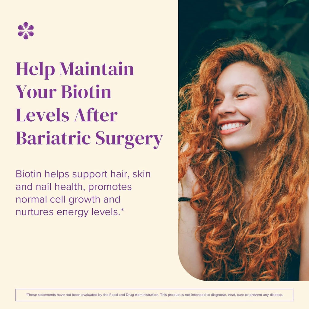 BariMelts Biotin 5000mcg - 90 Comprimidos de Disolución Rápida, Sabor Fresa Natural
