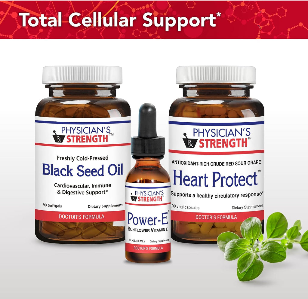 Physician's Strength Power-E - 1 fl oz - Sunflower Vitamin E - Soy Free & Non-GMO - 86 Servings