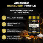 ALLMAX VITASTACK Multivitamin Packs – 30 Sobres Diarios con Omega-3, BCAA y Enzimas