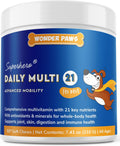 Multivitamínico Premium para Perros WONDER PAWS - 60 Golosinas Masticables - Fórmula 21 en 1