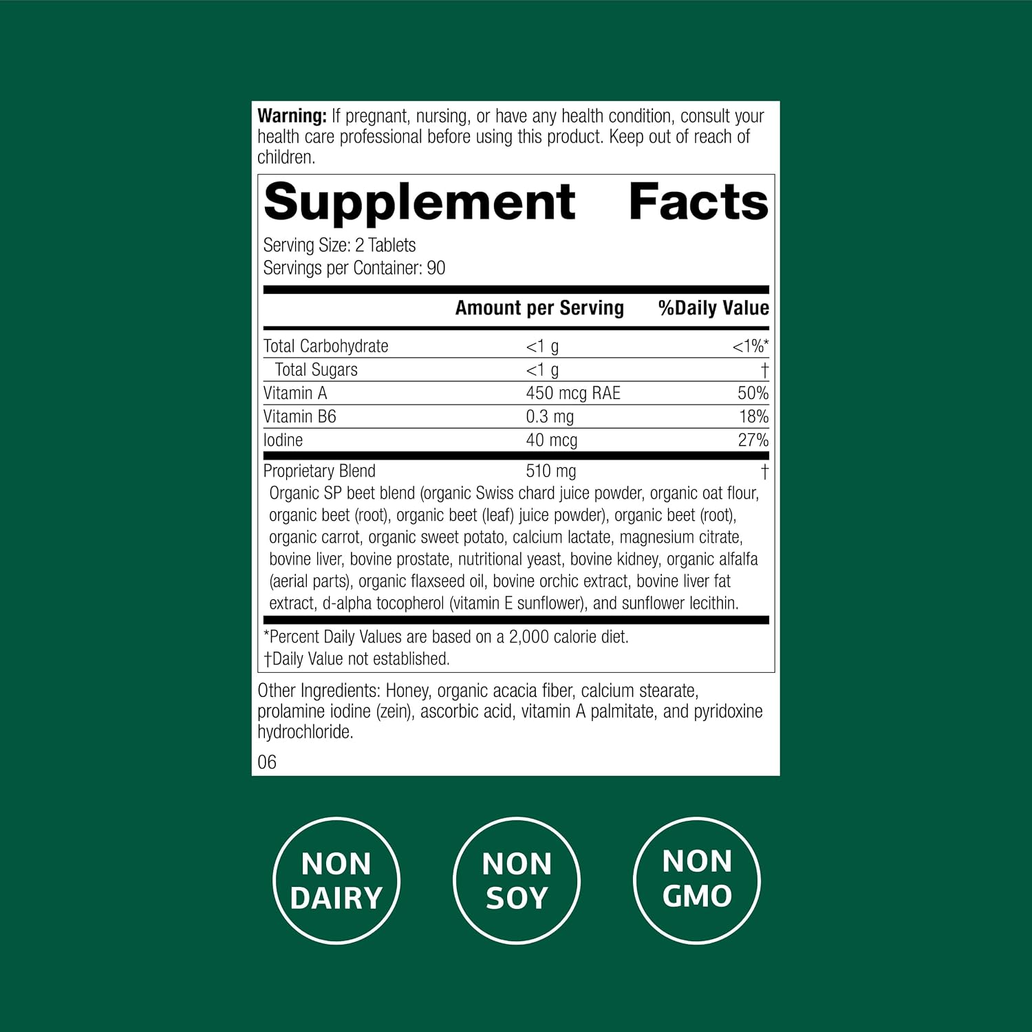 Standard Process A-F Betafood - Apoyo para la Salud Hepática y Biliar con Vitamina A y Ácidos Grasos Esenciales - 180 Comprimidos (90 Dosis)