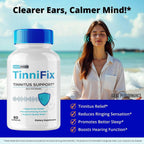 Tinnifix Cápsulas para el Alivio del Acúfenos – Suplemento Auditivo Natural (Pack de 3)