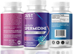 Just Potent Espermidina de Alta Pureza (99%) - 120 Cápsulas, 10 mg por Cápsula