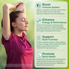 NEVISS Multivitamínico Vegano para Mujeres y Hombres - 60 Gominolas Sin Azúcar con B12, D3+K2, Omega-3, Hierro, Colina, Zinc
