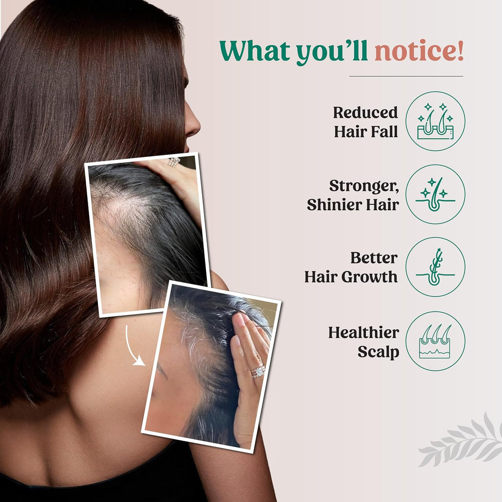 Hair You Glo – Suplemento de biotina vegetal en polvo | Cabello saludable | 30 dosis
