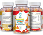 Actif Height Boost Mega Support para Niños de 3 a 8 Años, Fórmula de Crecimiento con 10+ Factores, 60 Gominolas, Sabor Fresa