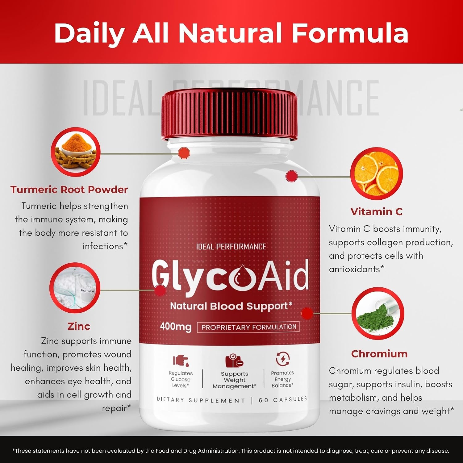 Glyco Aid Pills Advanced Blood Support Formula - 2 Pack