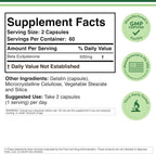 Beta Ecdysterona 500 mg por ración - 120 cápsulas - Suplemento vegetal para la salud masculina - Sin OGM y sin gluten - Double Wood