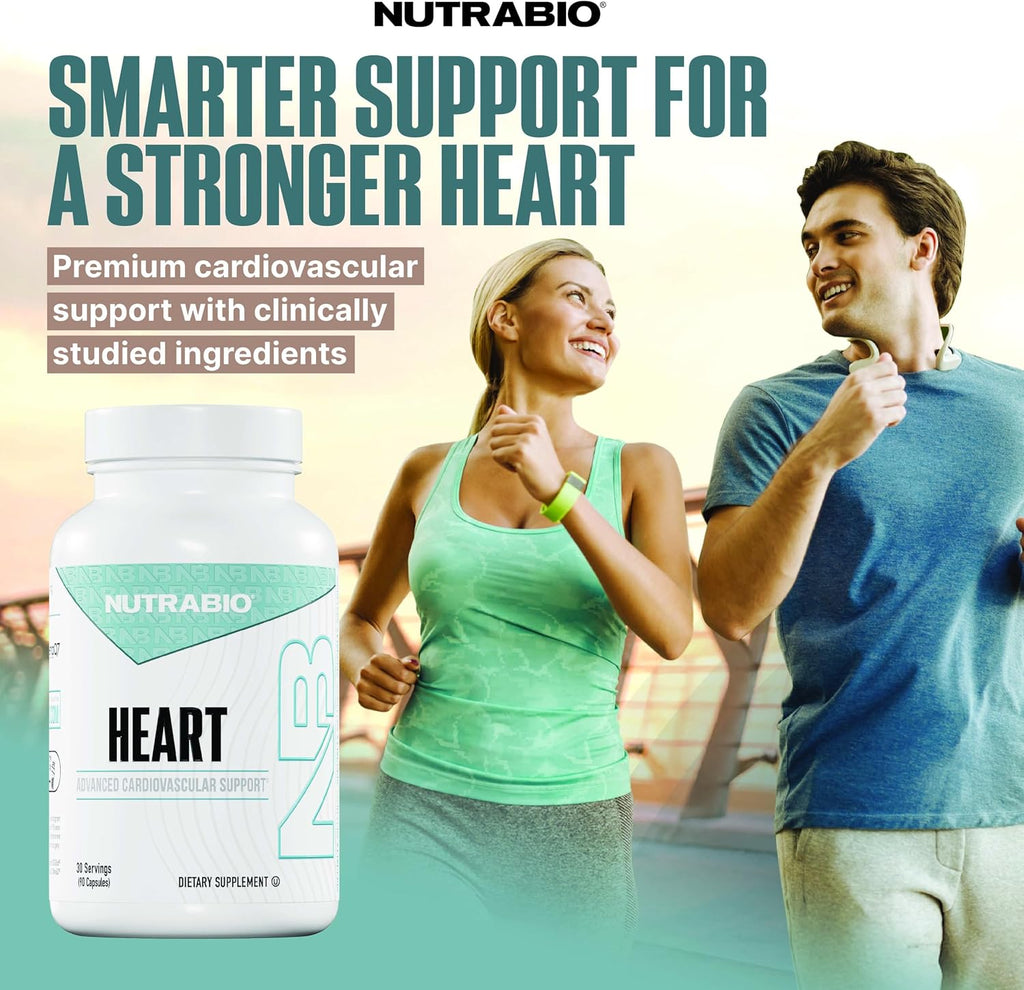 NutraBio Heart - Suplemento Cardiovascular, 90 Cápsulas
