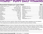 NaturVet VitaPet Multivitamínico para Cachorros con Aliento Fresco - 60 Comprimidos Masticables de Liberación Prolongada